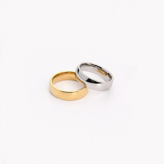 6mm thick steel ring - Commitment/Wedding