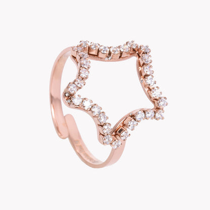 Anel em aço ajustável estrela - Terra de Estrelas