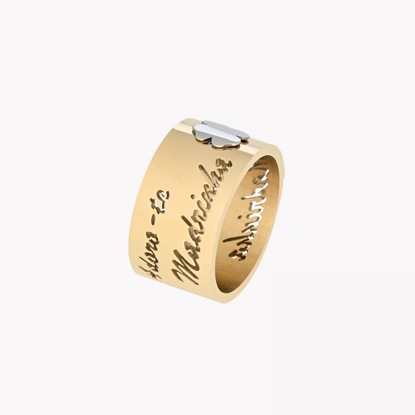 Trefoil steel ring - MADRINHA