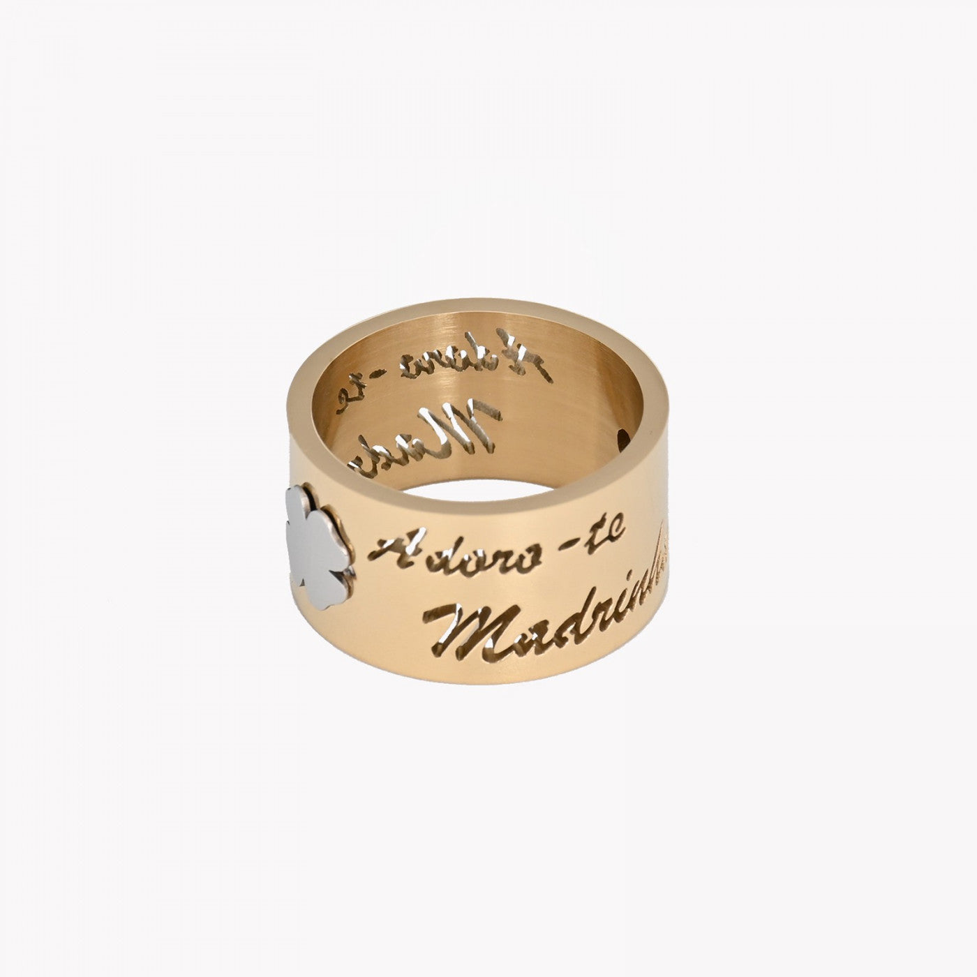 Trefoil steel ring - MADRINHA