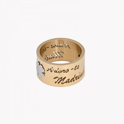 Trefoil steel ring - MADRINHA