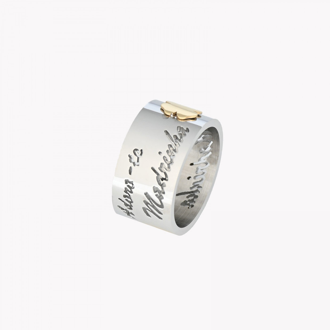 Trefoil steel ring - MADRINHA