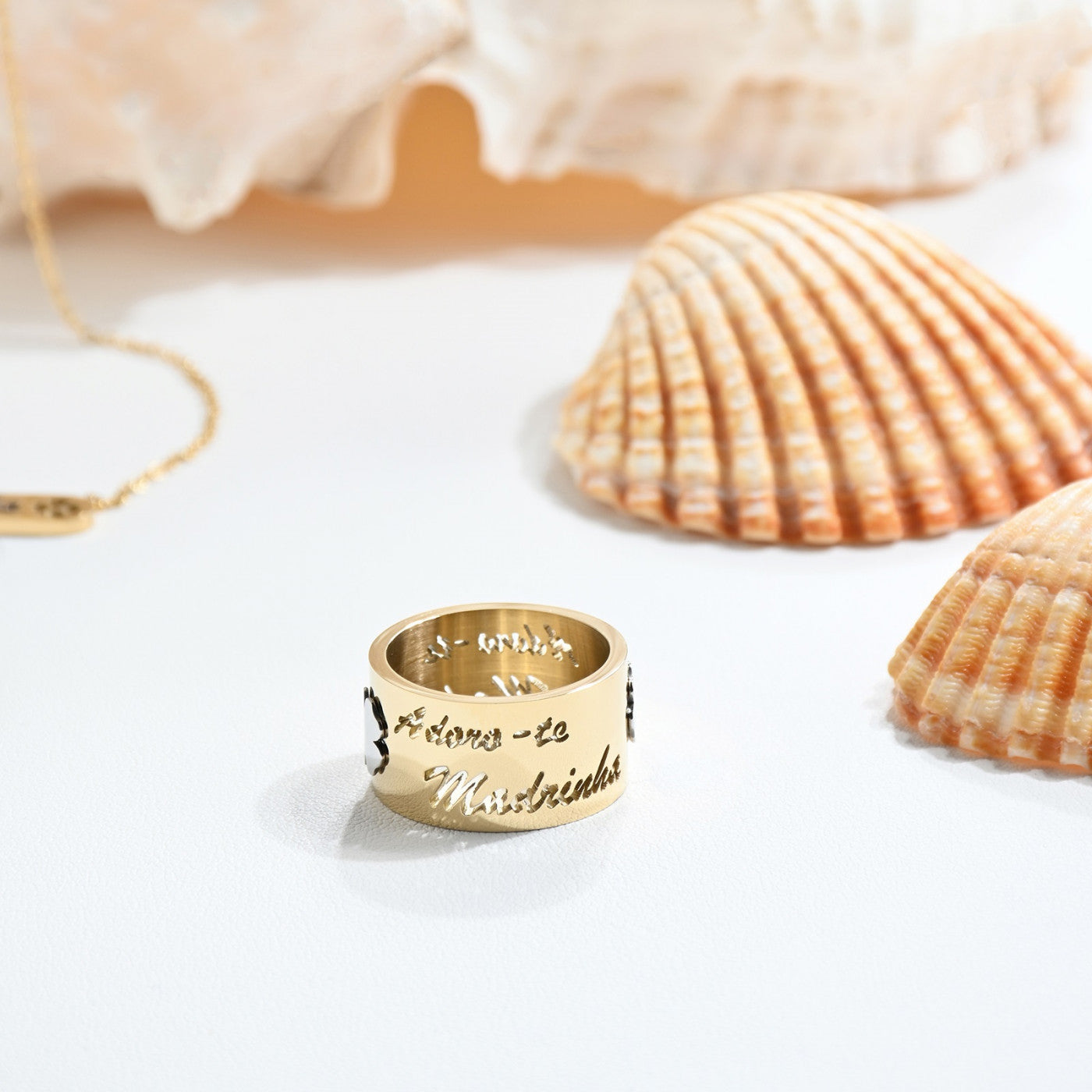 Trefoil steel ring - MADRINHA