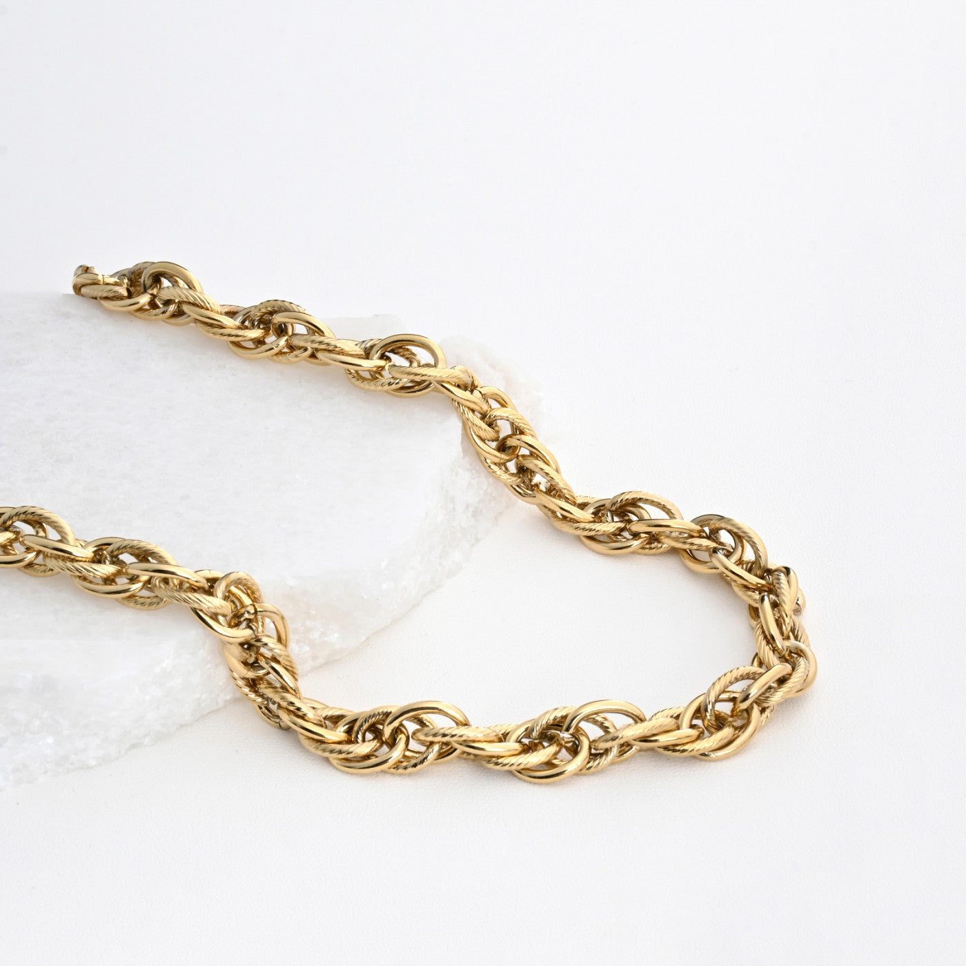 Thick base steel necklace