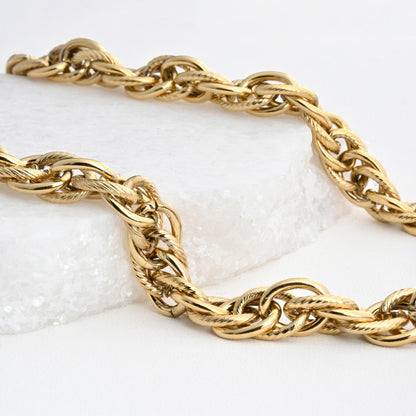 Thick base steel necklace